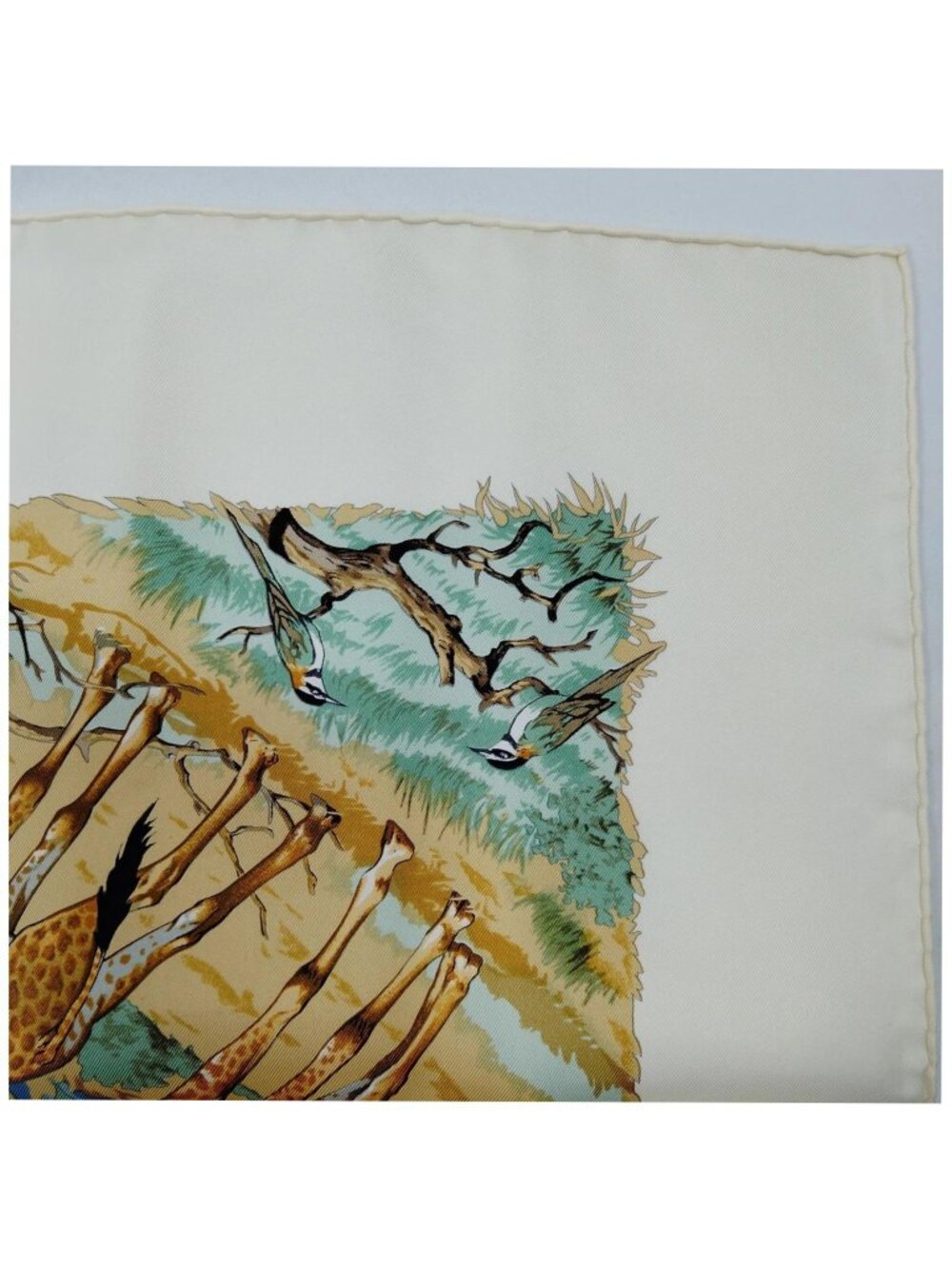 Authentic Hermès Tanzanie Silk Carré 90 Scarf Safari Animal Print - Picture 7 of 10